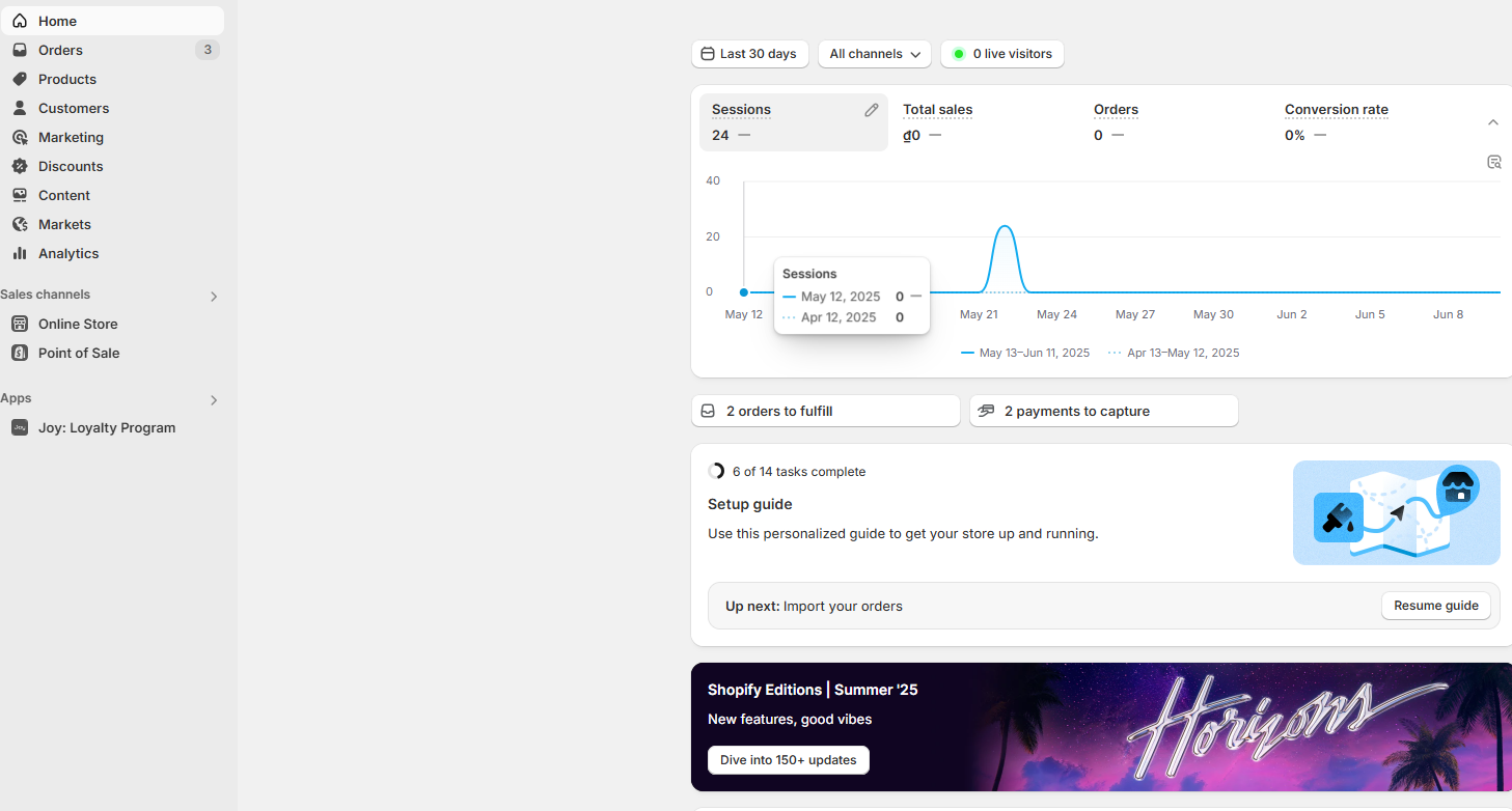 Step 1: Log in to your Shopify admin